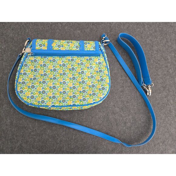 Vera Bradley Frill Cross Body Bag Silver Hardware Detachable Handles Xtra Strap - Picture 11 of 11